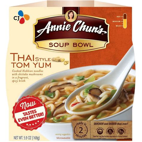 Annie Chun's Microwavable Soup Bowl, (Pack of 6 ), Multiple Flavors and Bowl Sizes Available ...