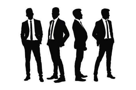 Businessman Silhouette Collection Vector Graphic by iftikharalam · Creative Fabrica