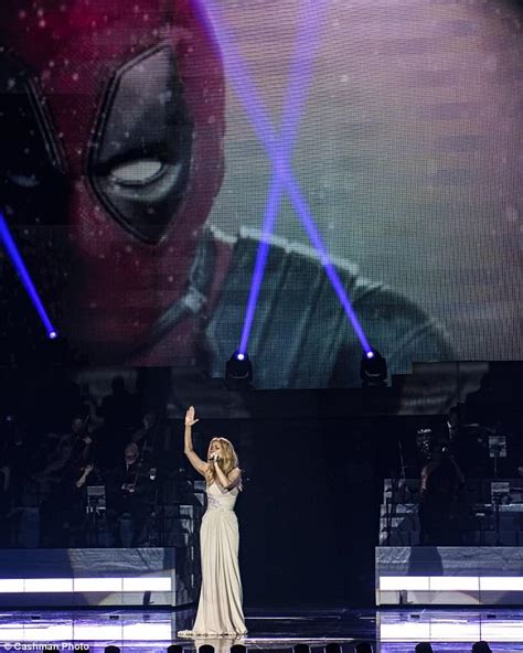 Celine Dion premieres Deadpool 2 song Ashes at her Las Vegas residency | Daily Mail Online