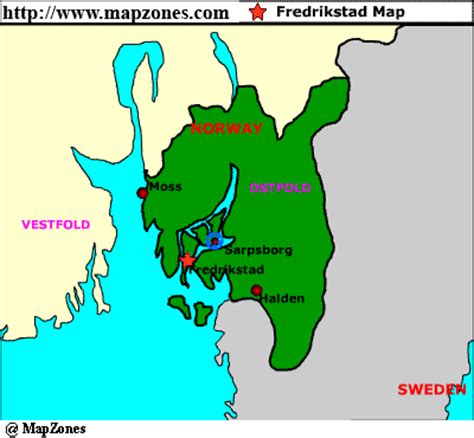 Fredrikstad Map - Norway