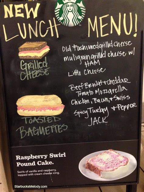 starbucks food menu prices