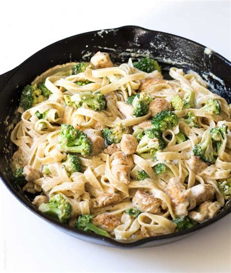 Broccoli Chicken Fettuccine Alfredo Recipe | POPSUGAR Food