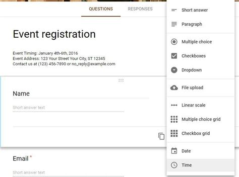 How to Create an Event Registration Form with Google Forms - Make Tech Easier