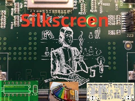 What is a silkscreen on a PCB?