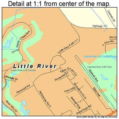 Little River South Carolina Street Map 4542010