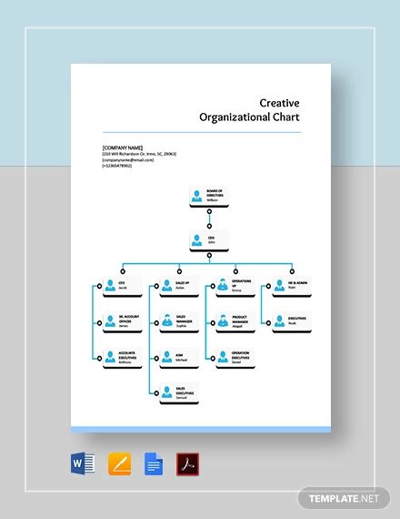 Organizational Chart - 17+ Examples, Format, Pdf | Examples