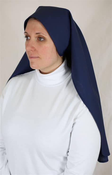 31 Inch Navy Blue Veil Catholic Nun Nuns Habit NEW - Etsy