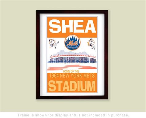 New York Mets Shea Stadium 1964 print 8x10 11x14 or 16x20