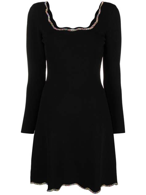 SANDRO rhinestone-embellished Minidress - Farfetch