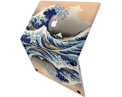 Great Wave Kanagawa Vinyl Sticker Set Ocean Painting Mac Air | Etsy