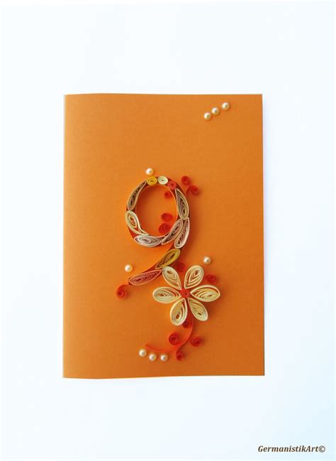 9th Kids Birthday Card, Quilling Number | Kids birthday cards, Birthday cards, Kids birthday
