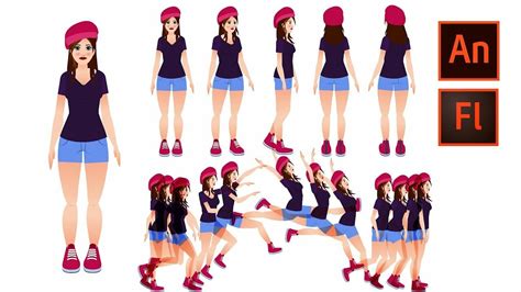 ArtStation - Step by step 2D character design & rigging & animation tutorial in(Flash/Adobe ...