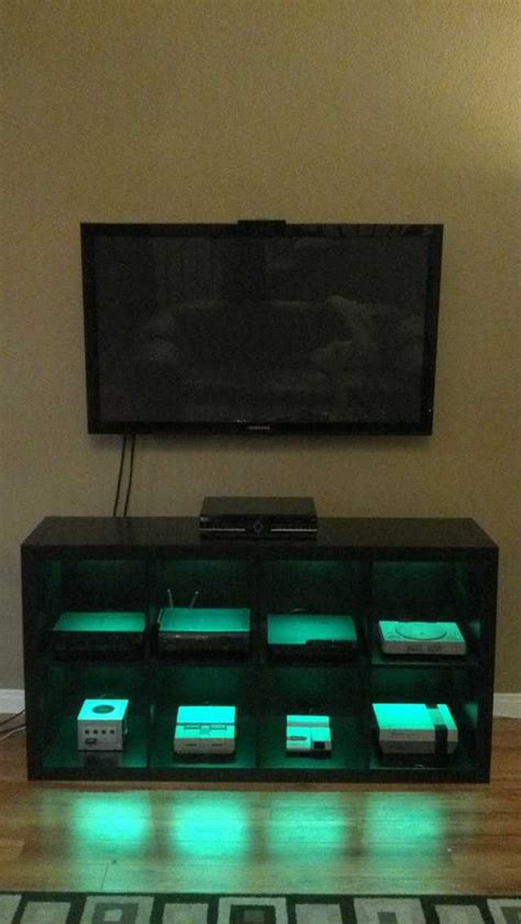 imgur.com | Game room lighting, Video game rooms, Gamer room diy