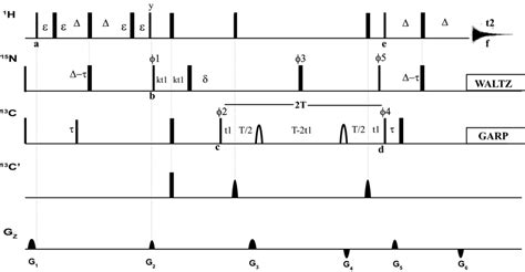 Pulse sequence for simultaneous measurement of Backbone and Sidechain ...