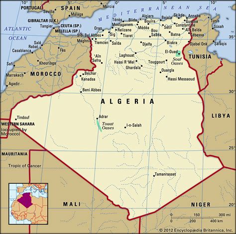 Map Of Algeria With Cities Algeria Cities Map | Images and Photos finder