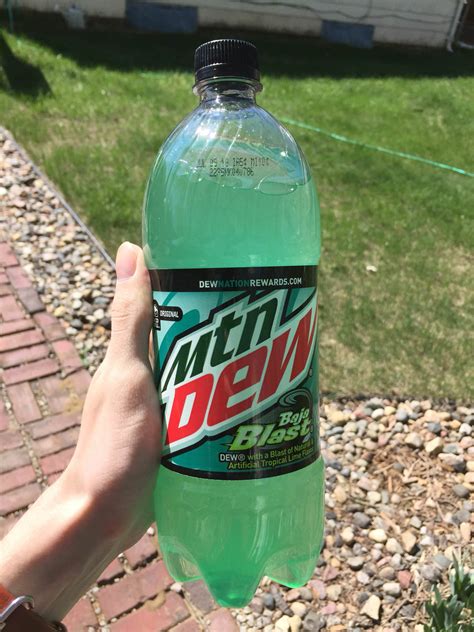 Found the one-liter Mountain Dew Baja Blast at a local gas station! : r/mountaindew