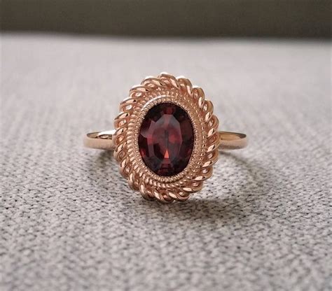 Garnet Victorian Engagement Ring Vintage Antique Red Victorian - Etsy | Victorian engagement ...