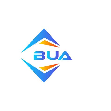 BUA abstract technology logo design on white background. BUA creative initials letter logo ...