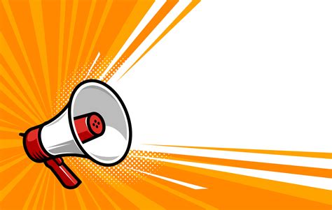 Megaphone, loudspeaker. Speaker, social media, advertising and promotion symbol. Marketing ...