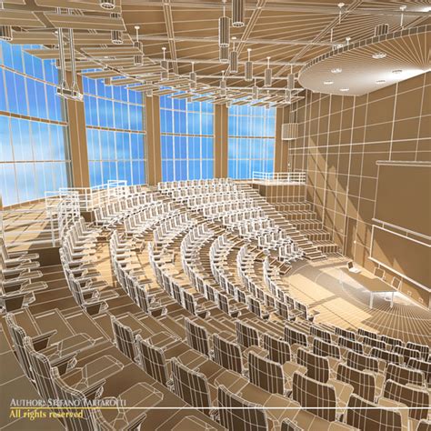 Lecture hall modern 3D Model .obj .3ds .fbx .c4d .dxf .dae - CGTrader.com