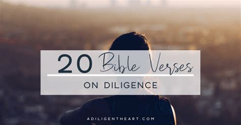 20 Bible Verses on Diligence