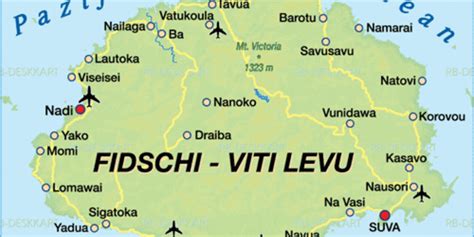 Map of Viti Levu (Region in Fiji) | Welt-Atlas.de