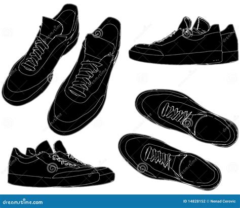 Sports Trainers Shoes Vector 01 Stock Photography - Image: 14828152