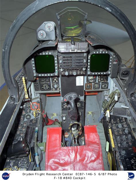 F-18HARV EC87-146-5: F-18 HARV cockpit