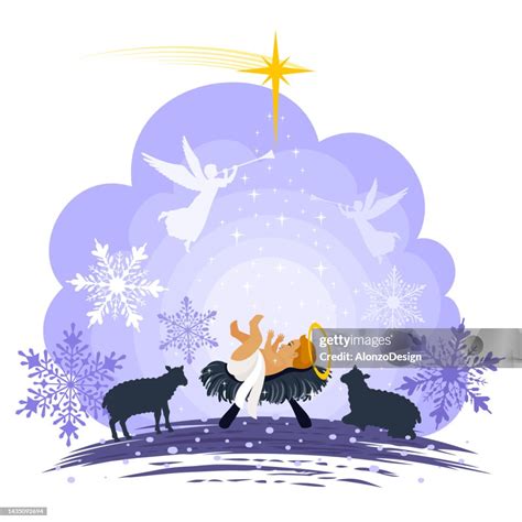 Nativity Scene The Birth Of Christ The Holy Child High-Res Vector Graphic - Getty Images