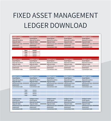 Fixed Asset Management Excel Template - prntbl.concejomunicipaldechinu ...