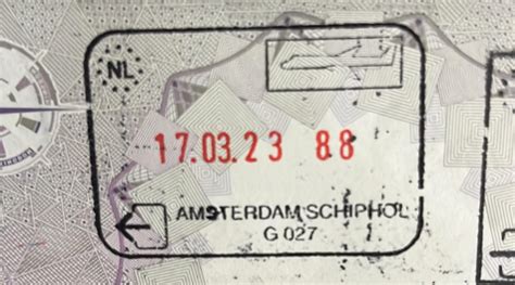 Passport stamp received on 19 (!) March 2023 in Amsterdam 😂 : r/PassportPorn