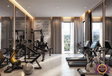 Motivational Luxury Gym Interior Design