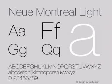 Neue Montreal Font,Neue Montreal Light Font,NeueMontreal-Light Font ...