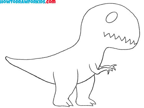 How To Draw A T-Rex Easy Drawing Tutorial For Kids | atelier-yuwa.ciao.jp