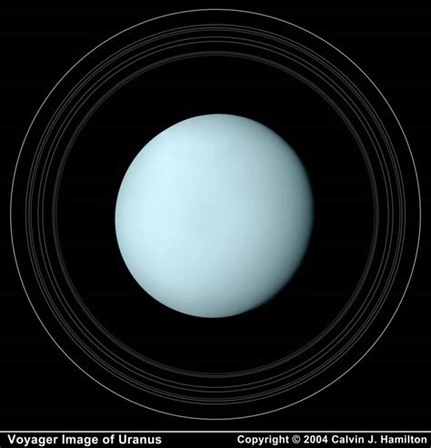 High Resolution Image of Uranus with its Rings