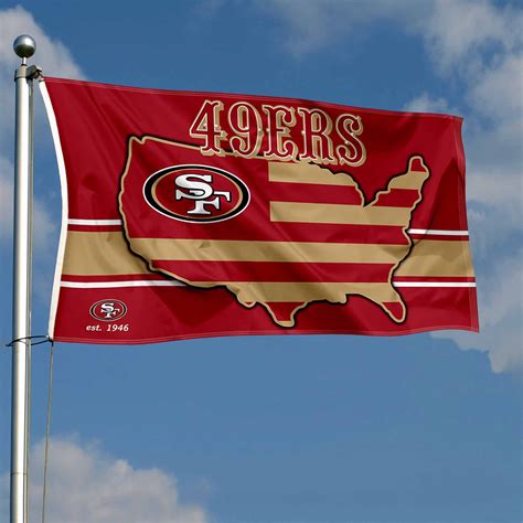 San Francisco 49ers USA Country Flag - State Street Products