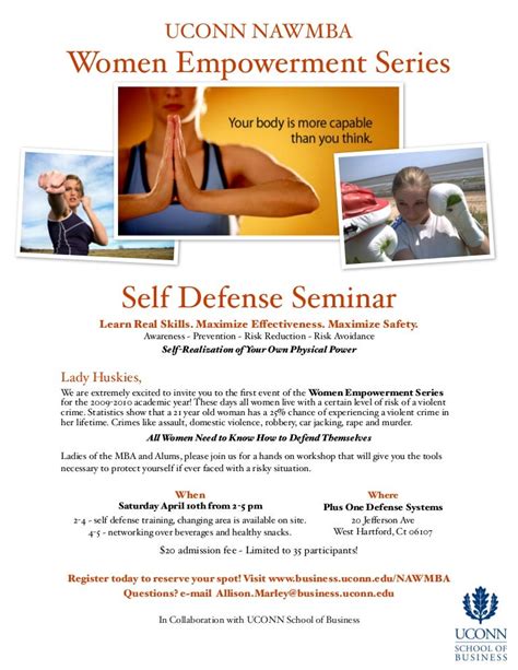 Self Defense Seminar Flyer