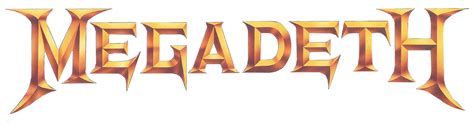 Megadeth Logo Gold transparent PNG - StickPNG