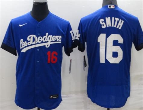 Los Angeles Dodgers #16 Will Smith Flexbase Jersey Blue City