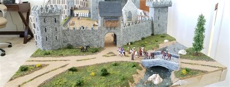 Medieval Castle Diorama Model