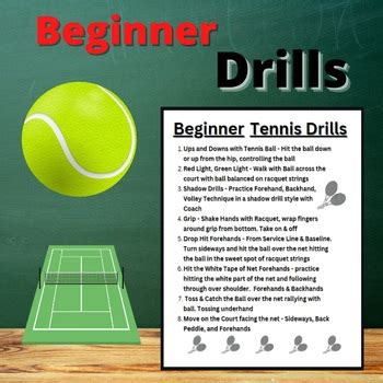 Tennis Drills Coaching Lessons Resource Court Activity Physical Education