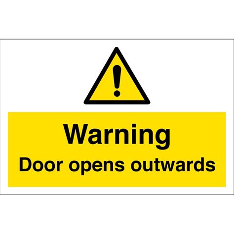 Door Opens Outwards Signs - from Key Signs UK