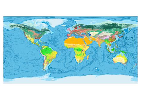 Cartographie numérique: Une carte mondiale des types d'habitats terrestres