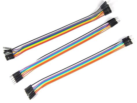 ApTechDeals Jumper Wires Male to Male, Male to Female, Female to Female/breadboard jumper wires ...