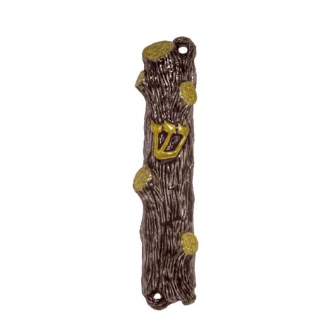 Rustic Log Cabin Mezuzah