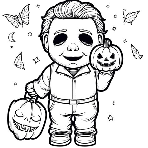 Michael Myers Halloween coloring page - Download, Print or Color Online ...