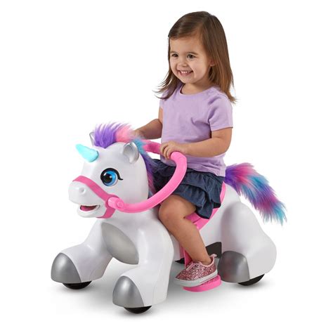 Rideamals Unicorn Ride-On Toy by Kid Trax, 6-Volt, Toddler, Powered ...