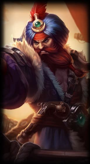 Sultan Gangplank skin League of Legends - lore, video, price, chromas, art - LolFIRE