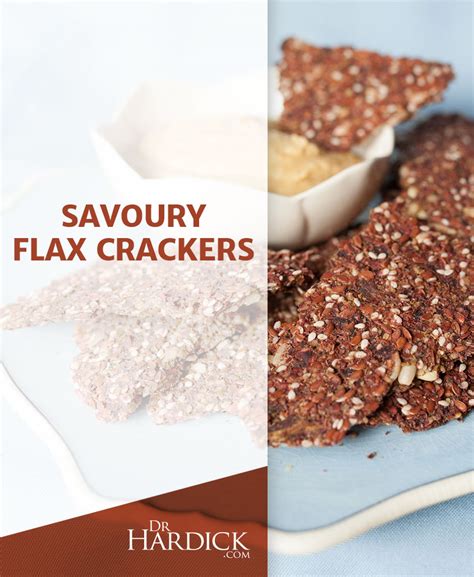 Savoury Flax Crackers Recipe - Try It With Hummus | DrHardick