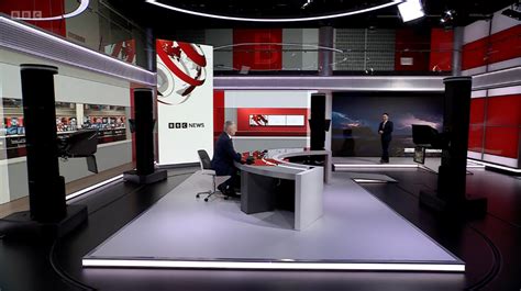 BBC News Studio B Broadcast Set Design Gallery | News studio, Tv set ...